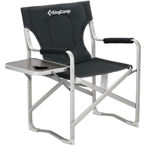 Раскладное кресло KingCamp Deluxe Director chair Black/Stripe (KC3821 BLACK STRIPE) в Чернигове