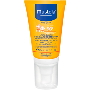 Сонцезахисний лосьйон Mustela з високим ступенем захисту SPF 50+ 40 мл (3504105026202/3504105033569) надійний