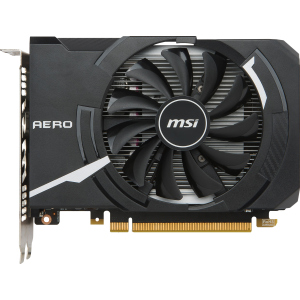 MSI PCI-Ex GeForce GTX 1050 Ti Aero ITX OCV1 4GB GDDR5 (128bit) (1341/7008) (DVI, HDMI, DisplayPort) (GTX 1050 TI AERO ITX 4G OCV1)