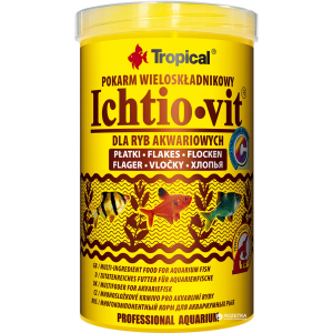 Корм Tropical Ichtio-vit для акваріумних риб у пластівцях 1 л (5900469770061) краща модель в Чернігові