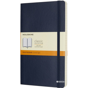 Записная книга Moleskine Classic 13 х 21 см 192 страницы в линейку Сапфир Мягкая обложка (8055002854740) надежный