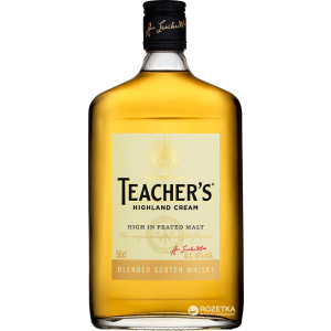 Віскі Teacher's Highland Cream 4 роки витримки 0.5 л 40% (5010093501235) краща модель в Чернігові