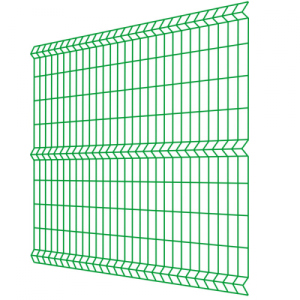 Секція огорожі Загорода Стандарт висота 1,26м довжина 2,5м ф4+4(оц+ПВХ) осередок 50х200мм рейтинг
