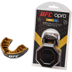 Капа OPRO Junior Gold UFC Hologram Black Metal/Gold (002266001) краща модель в Чернігові