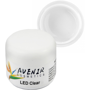 Гель для нарощування нігтів Avenir Cosmetics LED Clear 50 мл (5900308133132) ТОП в Чернігові