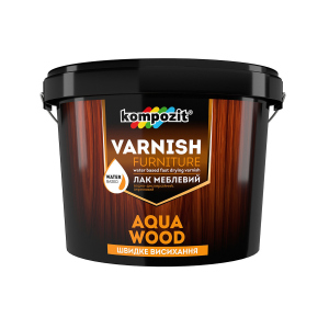 Лак меблевий Kompozit AQUA WOOD (2,5 л) Шовковисто-матовий ТОП в Чернігові