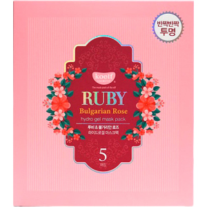 купити Гідрогелева маска для обличчя з рубіном Koelf Ruby &amp; Bulgarian Rose Hydro Gel Mask 5 х 30 г (8809239802575)