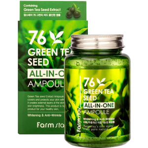 Сироватка для обличчя FarmStay 76 Green Tea Seed All-In-One Ampoule із зеленим чаєм 250 мл (8809469775090) рейтинг