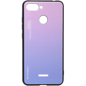 Панель BeCover Gradient Glass для Xiaomi Redmi 6/6A Pink-Purple краща модель в Чернігові