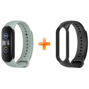 Xiaomi Mi Band 5 MiJobs Dual Color Water Green/Black (MJ5-DSS017WGB) в Чернігові