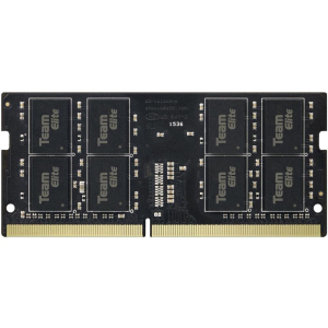 Оперативна пам'ять Team Elite SODIMM DDR4-3200 8192MB PC4-25600 (TED48G3200C22-S01) краща модель в Чернігові