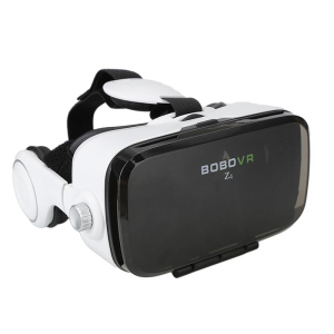 3D очки виртуальной реальности Kronos VR Box Z4 с наушниками и пультом White (par_z4) лучшая модель в Чернигове