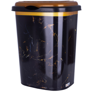 Корзина для белья Violet House Decor Marble Black 55 л (0190 DECOR Marble BLACK 55 л) в Чернигове