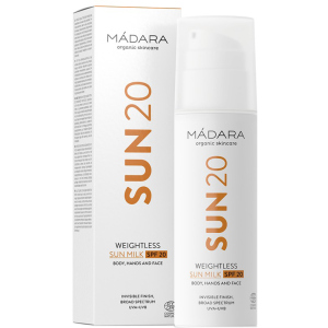 купить Ультралегкое солнцезащитное молочко Madara Sun 20 Weightless Sun Milk SPF 20 150 мл (4751009820743)