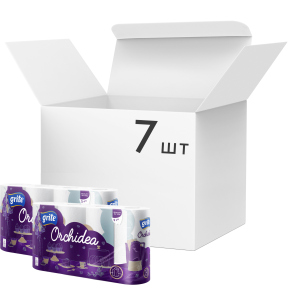 Упаковка бумажных полотенец Grite Orchidea Gold 3 слоя 77 листов 7 шт по 4 рулона (4770023348422) лучшая модель в Чернигове