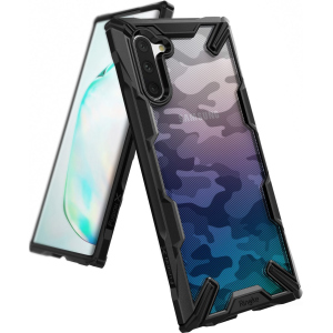 Панель Ringke Fusion X Design для Samsung Galaxy Note 10 Camo Black лучшая модель в Чернигове