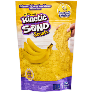 Пісок для дитячої творчості Kinetic Sand Colour з ароматом Банановий десерт (71473B) надійний