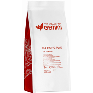 купить Чай черный листовой Gemini Tea Collection Da Hong Pao 100 г (4820156431888)