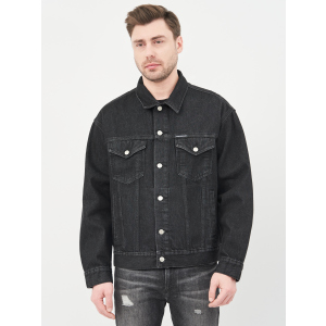 Джинсова куртка Calvin Klein Dad Jeans Jacket J30J318076-1BY XL Denim Black (8719853756102) ТОП в Чернігові