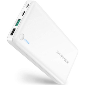 Портативний аккумулятор RavPower Power Bank 20100mAh Quick Charge 3.0 White (RP-PB043_1) білий в Чернігові