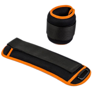 Обтяжувачі для рук та ніг Champion еластичні 1.5 кг Чорно-оранжеві (CHM00443-1.5) надійний