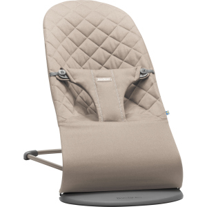 Крісло-шезлонг Baby Bjorn Balance Sand Grey Cotton Сірий (6017) краща модель в Чернігові