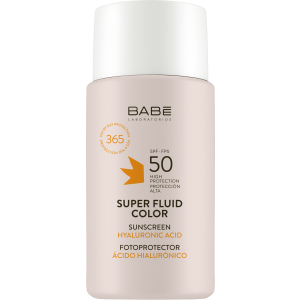 Солнцезащитный супер флюид ВВ с тонирующим эффектом Babe Laboratorios SPF 50 для всех типов кожи 50 мл (8436571631114) рейтинг