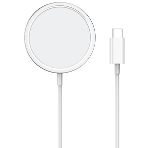 Бездротовий зарядний пристрій СolorWay MagSafe Charger (15W) White (CW-CHW27Q-WT)