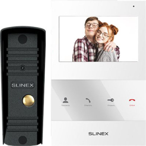 Комплект домофону Slinex SQ-04 White + ML-16HR Black (14557) ТОП в Чернігові