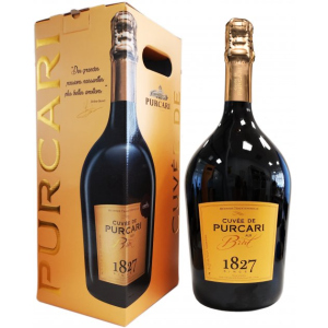 Вино ігристе Purcari Cuvee de Purcari біле брют 3 л 12.5% ​​Подарункова упаковка (4840472020108)