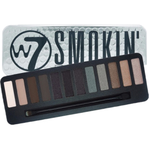 Тени для век W7 Smokin' Eye Color Palette палетка 12 цветов smoky gray and brown 15.6 г (5060406145519) в Чернигове