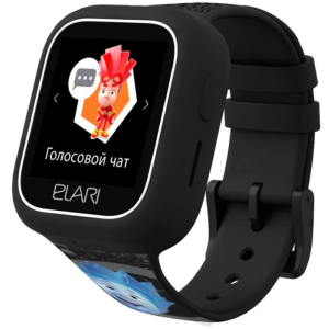 Дитячий телефон-годинник з GPS трекером Elari FixiTime Lite Black (ELFITL-BLK) краща модель в Чернігові