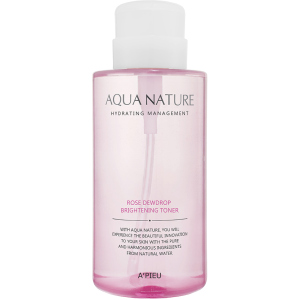 Осветляющий тонер Apieu Aqua Nature Rose Dewdrop Brightening Toner 500 мл (8806185745666)