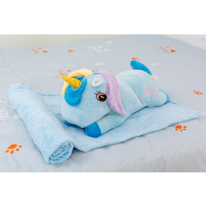 Плед детский MirSon №1068 Unicorn with Blue Mane 100х160 (2200003094190) лучшая модель в Чернигове