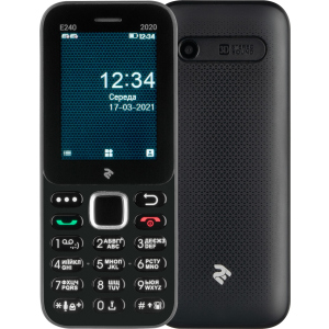 Мобільний телефон 2E E240 2020 Dual Sim Black краща модель в Чернігові