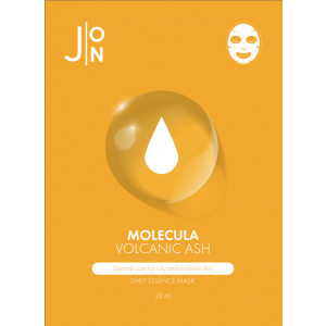 Тканинна маска для обличчя J:ON Вулканічний Попіл Molecula Volcanic Daily Essence Mask 10шт x 23 мл (8809175177584) надійний