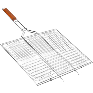 Решетка гриль BBQ большая плоская 66 х 45 х 26 см (MH-0164)