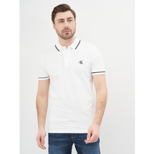 Поло Calvin Klein Jeans Tipping Slim Polo J30J315603-YAF L Ck White (8719852967110) в Чернигове