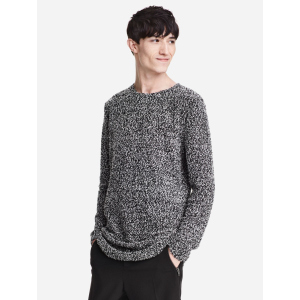 Джемпер H&M 60316631 М Чорний із сірим (6666000144096) ТОП в Чернігові