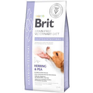 купить Сухой корм для всех возрастов Brit VetDiets при нарушениях пищеварения с селедкой лососем горохом 12 кг (8595602528127)