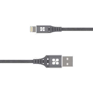 Кабель Promate NerveLink-i USB/Lightning MFI 2.4А 1.2 м Grey (nervelink-i.grey) ТОП в Чернігові