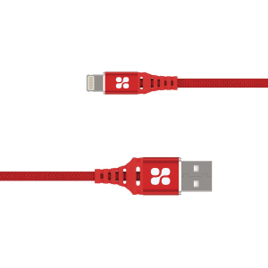 Кабель Promate NerveLink-i2 USB/Lightning MFI 2.4А 2 м Red (nervelink-i2.red) надійний