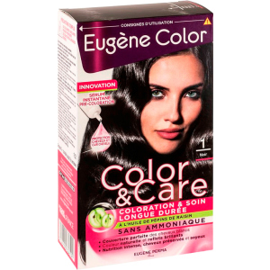 Фарба для волосся Eugene Perma без аміаку Color &amp; Care 1 Чорний 125 мл (3140100336191) ТОП в Чернігові