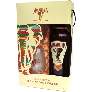 хороша модель Лікер Аmаrula Marula Fruit Cream 0.7 л 17% + 2 келихи (4820196540090)