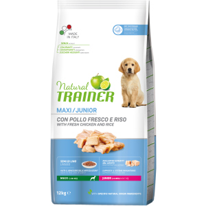 Сухой корм Trainer Natural Super Premium Junior Maxi для юниоров крупных и гигантских пород от 9 месяцев до 2 лет 12 кг (8015699601713/8015699006952)