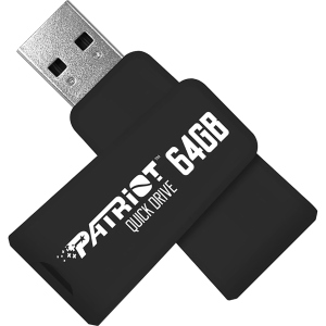 Patriot Color QuickDrives 64GB USB 3.1 Black (PSF64GQDBK3USB) ТОП в Чернігові