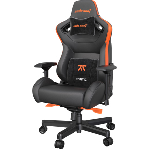 Кресло игровое Anda Seat Fnatic Edition Black/Orange Size XL (AD12XL-FNC-PV/F) ТОП в Чернигове