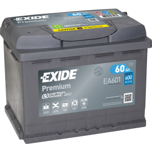 Автомобильный аккумулятор Exide Premium 60 А·ч (+/-) Euro (600EN) (EA601) лучшая модель в Чернигове