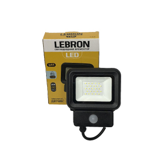 LED прожектор с датчиком движения LEBRON LF-20S, 20W, 1600Lm, 6500К (4416) в Чернигове