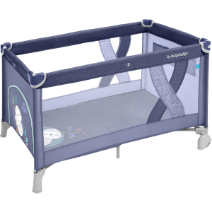 Манеж-ліжечко Baby Design Simple 03 Blue (292576) (5901750292576) ТОП в Чернігові